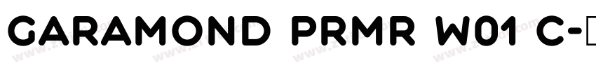 Garamond Prmr W01 C字体转换